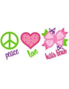 Love Peace Bows