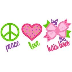 Love Peace Bows