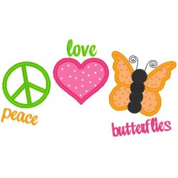 Love Peace Butterfly