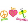 Love Peace Dragonflies