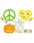 Love Peace Halloween