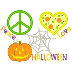 Love Peace Halloween