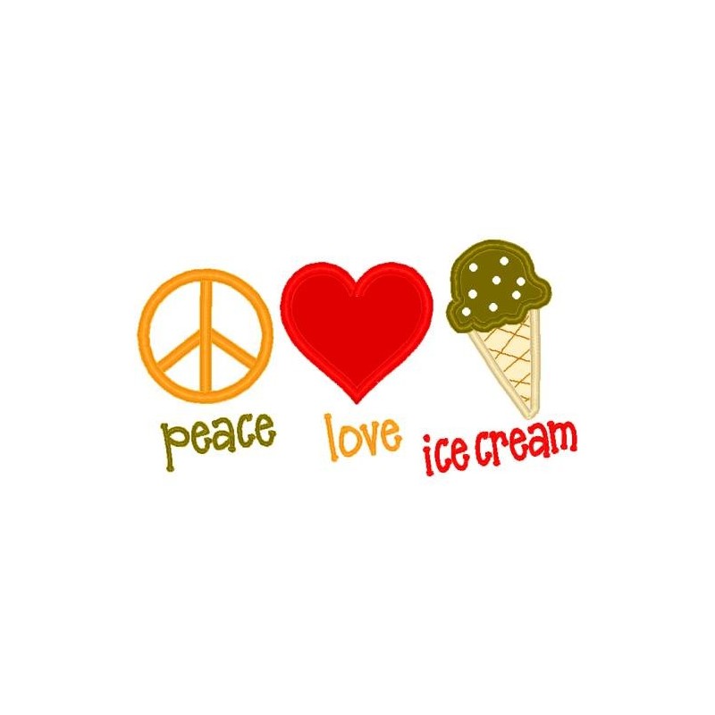 Love Peace Ice Cream
