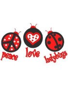 Love Peace Ladybug