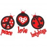 Love Peace Ladybug