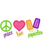 Love Peace Popsicle