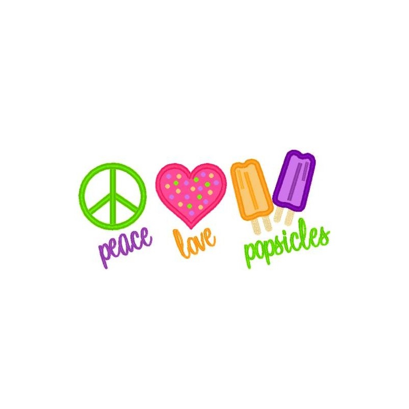 Love Peace Popsicle