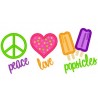 Love Peace Popsicle