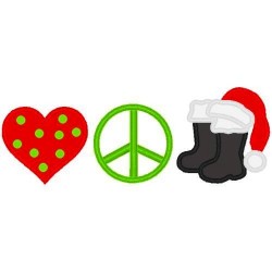 Love Peace Santa 