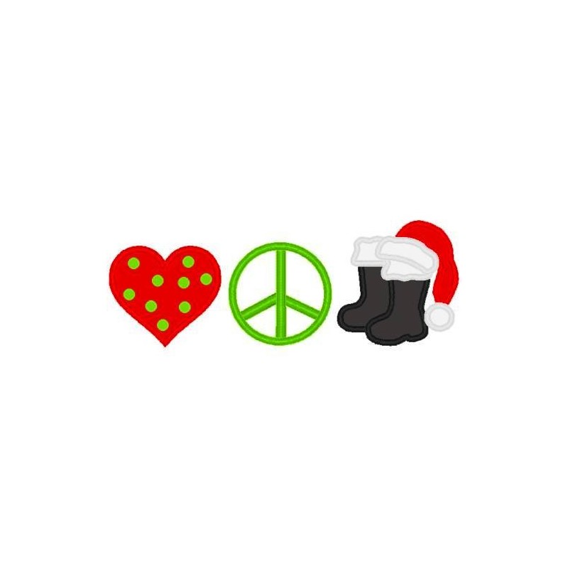 Love Peace Santa 