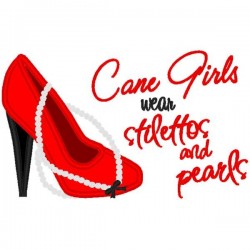Stilettos and Pearls Cane