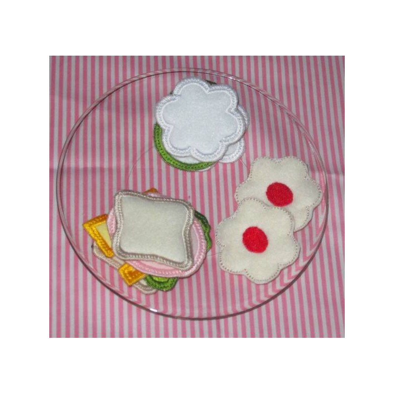 In The Hoop Tea Party Sandwich and Cookies Set