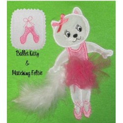 Ballet Kitty and matching felt clippie