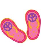 Flip Flop Peace Sign