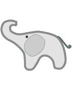 Elephant with Frayed Ear