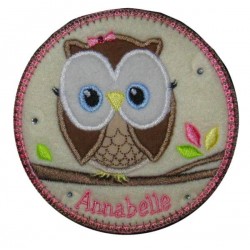 Owl in Cirlcle can be personalized. No Font Included
