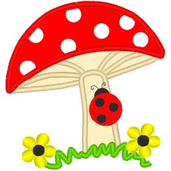Mushroom and Ladybug