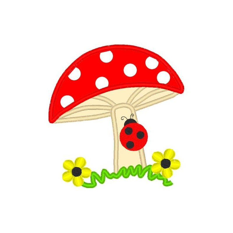Mushroom and Ladybug