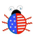 Rick Rack Patriotic Ladybug