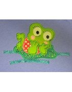 Rick Rack Sunning Girl Frog