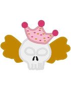 Skull Crown and Wings