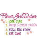 Flower Girl Duties