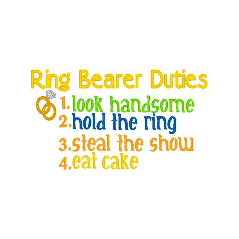 Ring Bearer Duties