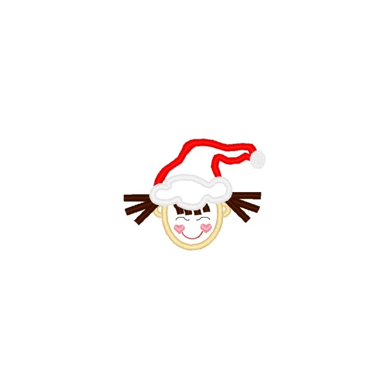 outline-little-asian-toddler-girl-santa-hat