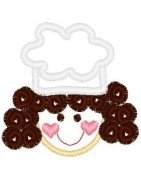 outline-little-chef-girl-curly-hair-embroidery-design