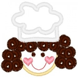outline-little-chef-girl-curly-hair-embroidery-design