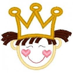 outline-little-asian-toddler-princess-embroidery-design