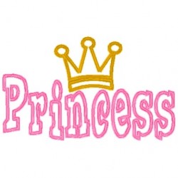 princess word with crown
