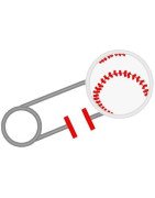 Baseball Diaper Pin