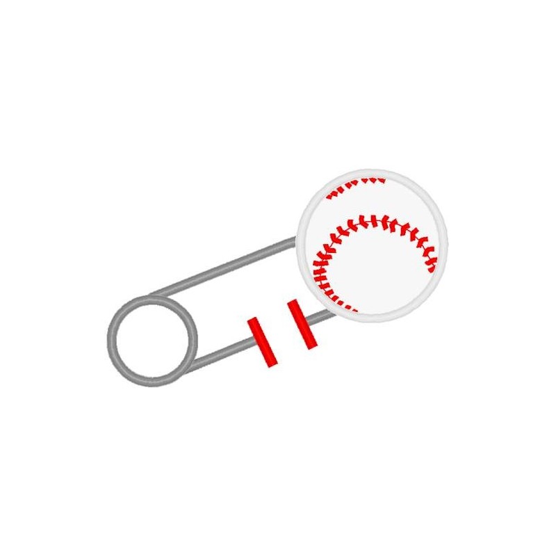 Baseball Diaper Pin