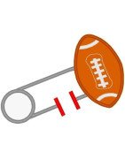 Football Diaperpin