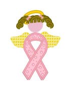 Cancer Angel Applique
