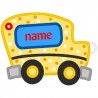 In Hoop Applique Bus Tag