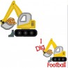 Mega Hoop Dig Football
