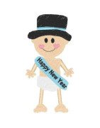 Applique New Year Baby