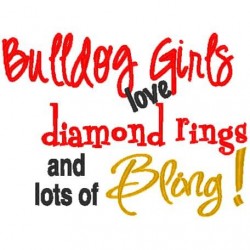 Rings and Bling Bulldog