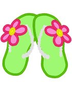 Flip Flops side Flowers
