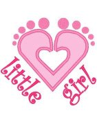 Little Girl Heart Feet