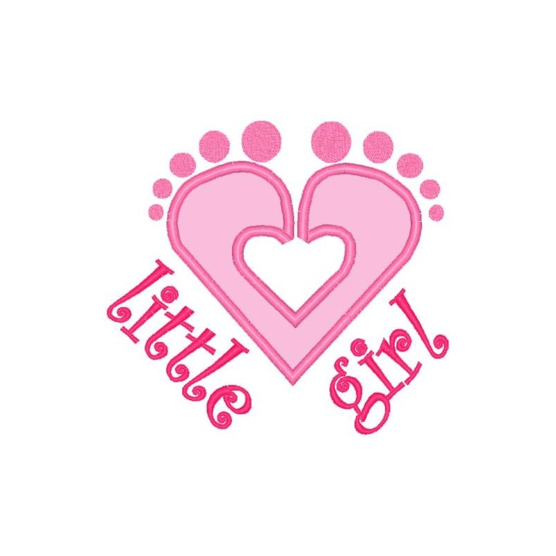 Little Girl Heart Feet