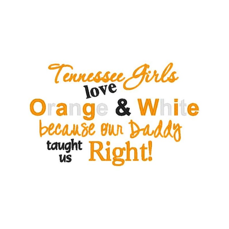 Tennessee Girls Love Orange