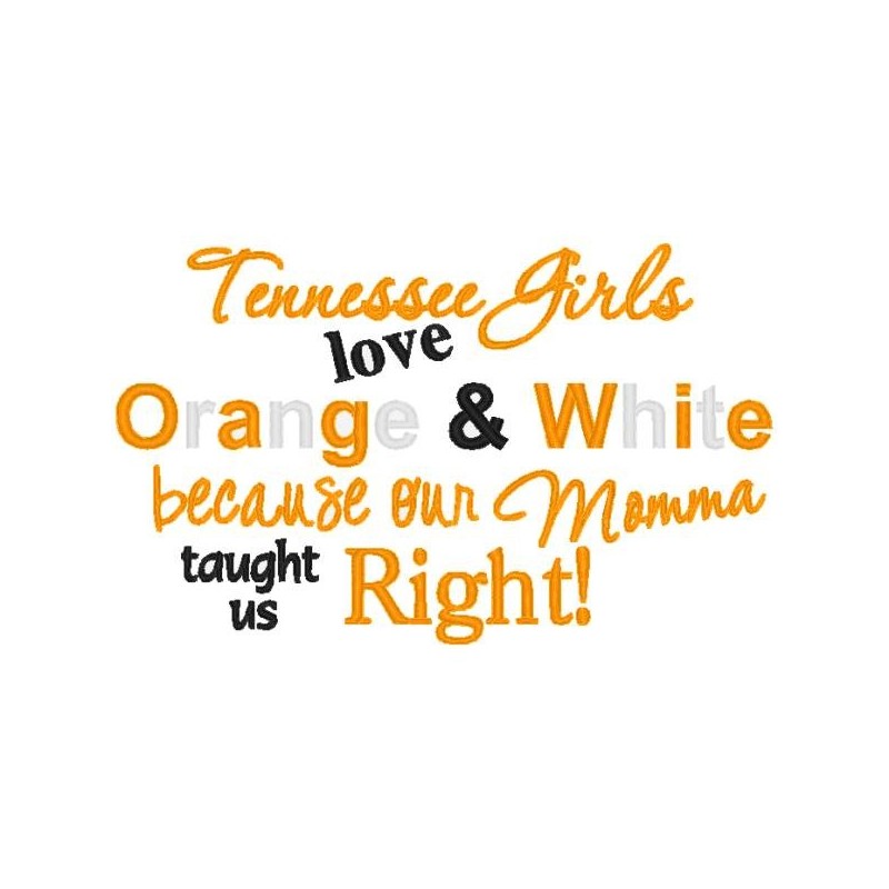 Tennessee Girls Love Orange Mommy